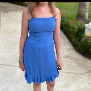 Pink Lily Blue Dress